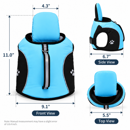 Adjustable Pet Dog Swim Vest with Handle and Leash Attachment