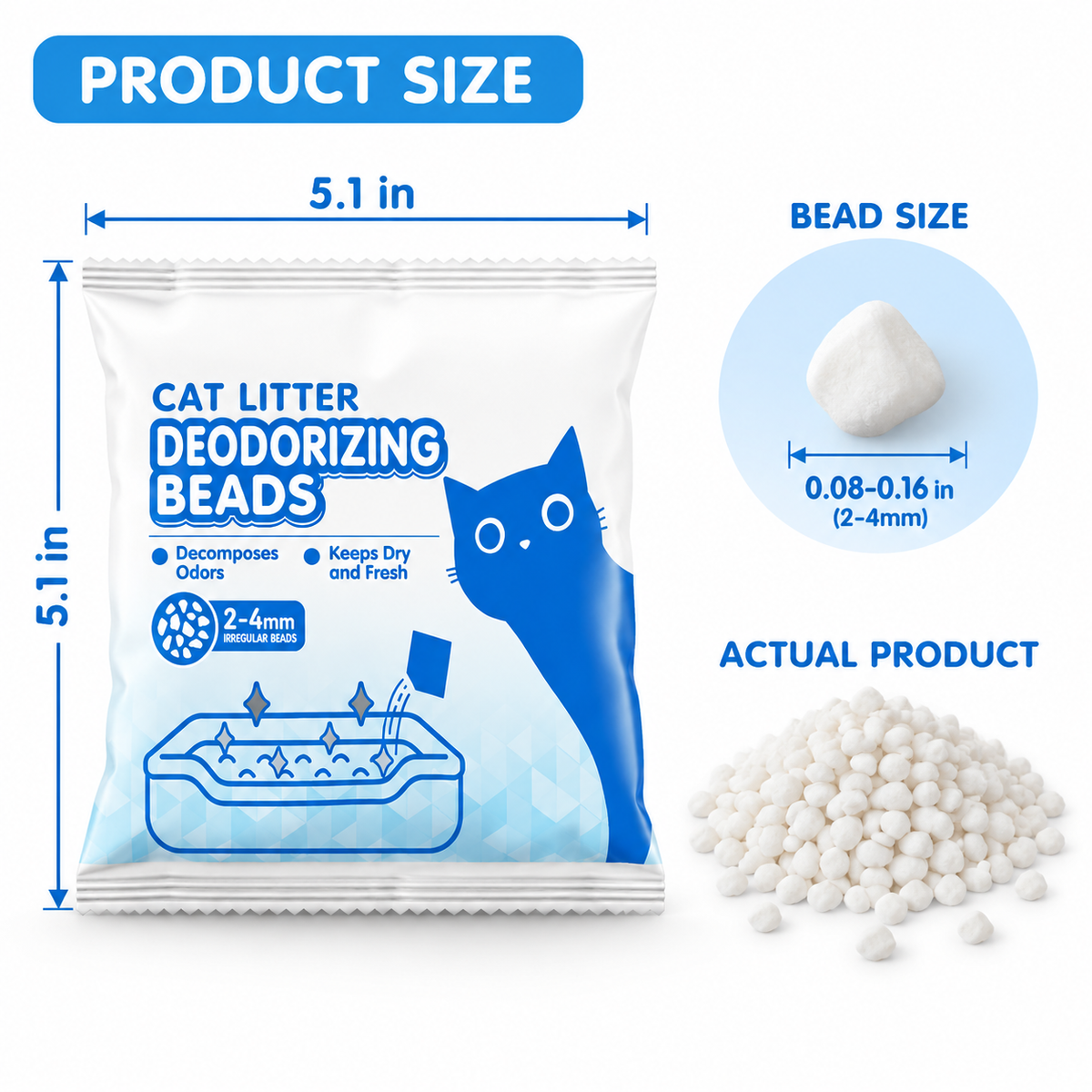 Cat Litter Deodorizing Beads